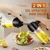 2in1 500ml Plastic Spray Oil Sprayer Bottle Spray Oil Dispenser Oil Jar Cruet BBQ Kitchen Baking Roasting Picnic Kitchen Tool