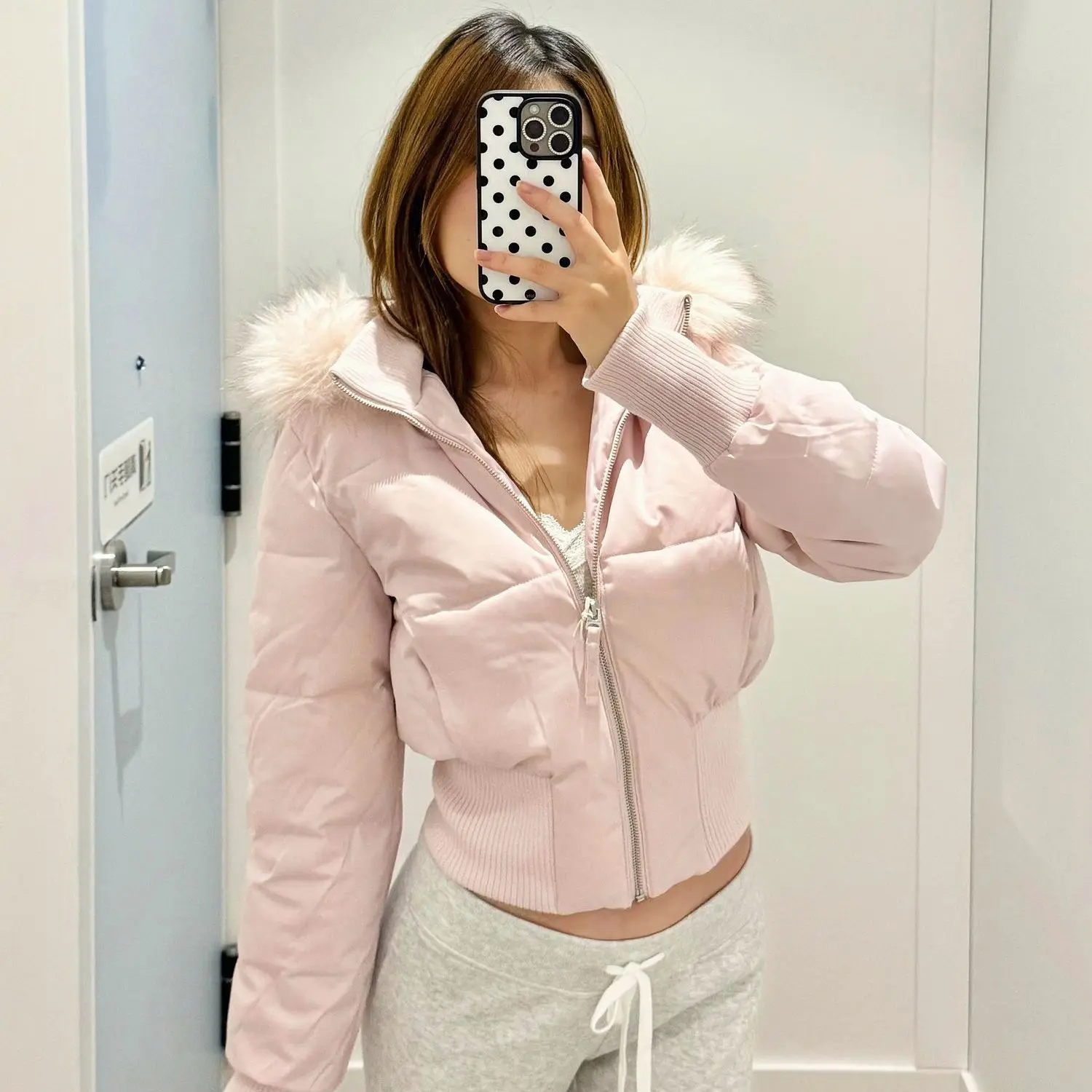 Women's Waist-tight Slimming Hooded Big Fur Collar Thermal Cotton-padded Clothes