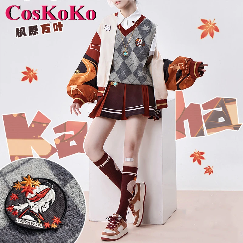 

CosKoKo Kaedehara Kazuha Cosplay Costume Game Genshin Impact Fashion Derivative Daily Wear Uniform Party Role Play Clothing