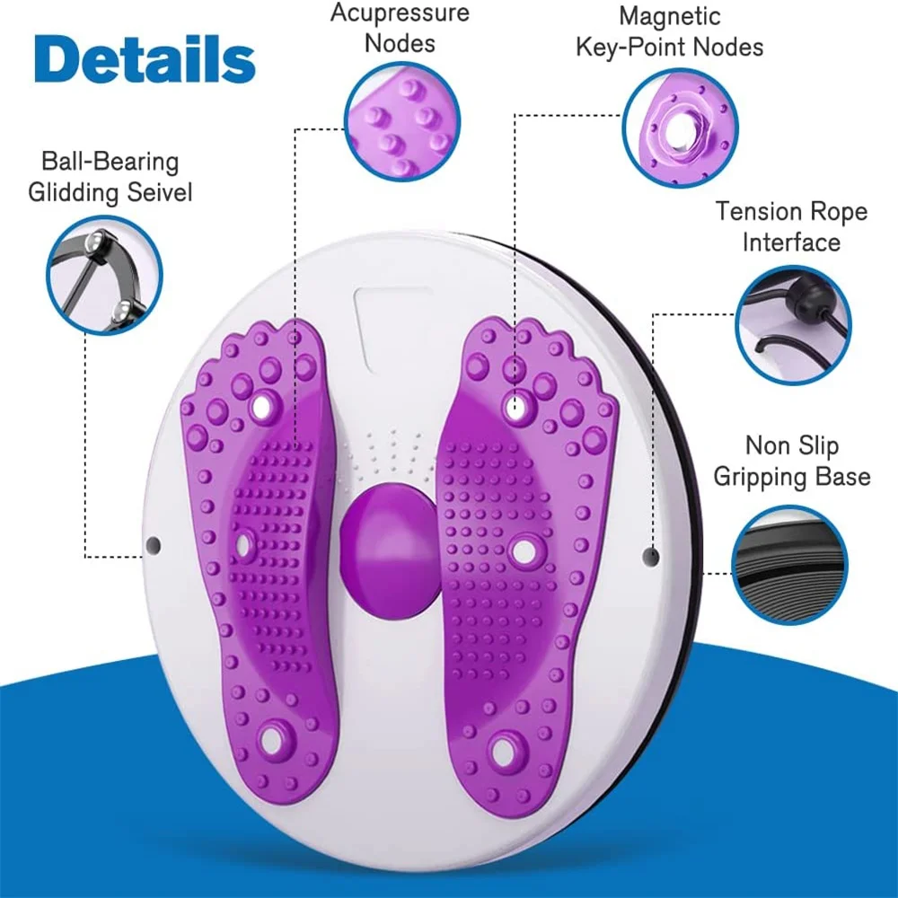 Waist Twisting Disc Unisex Waist Trainer Health Thin Exerciser Twist Board Exercise Foot Massage Plate Fitness Equipment waist twisting disc