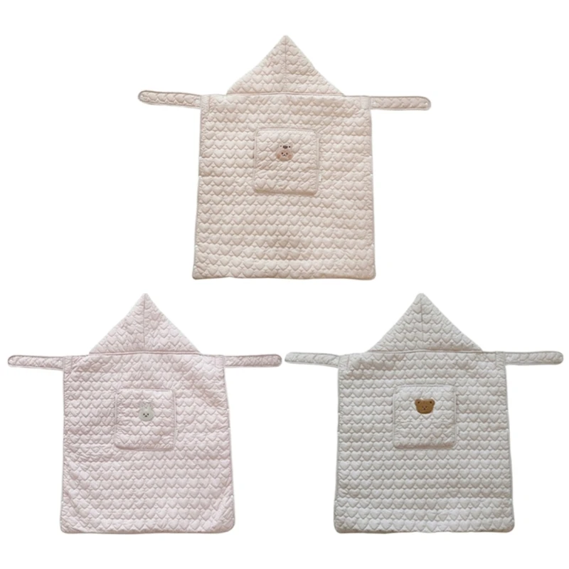 

Patterned Infant Wrap Baby Poncho Blanket Lightweight Portable Baby Blanket