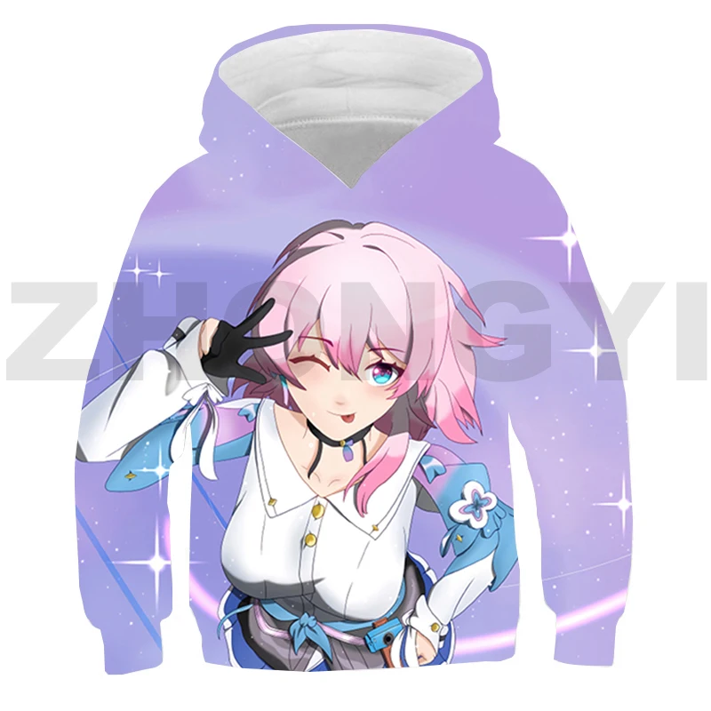 

Funny Game Honkai Impact 3rd Hoodie Teenager Haajuku Anime Clothes Toddler Kids Cartoon Pullover 3D Cosplay Costume Long Sleeve