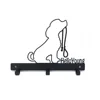 1pc Iron Crafts, Dog Lead/Leash Key Coat Door Towel Hanger Holder Rack Key Hook - DOG WITH LEAD, Wall hanging，Wall-mounted，Hooks 3