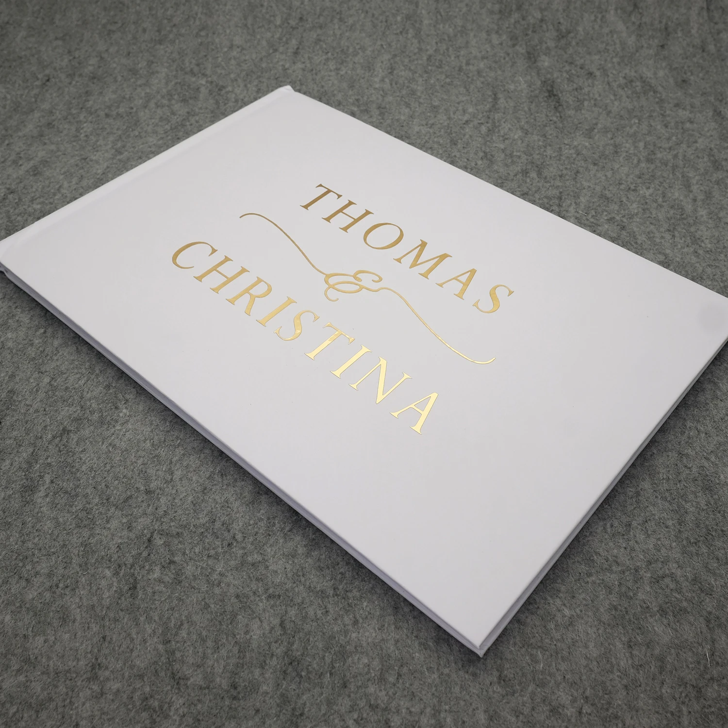 Message Book Personalized Wedding Guest Book White Album Signature For Anniversary Birthday Baptism Decor
