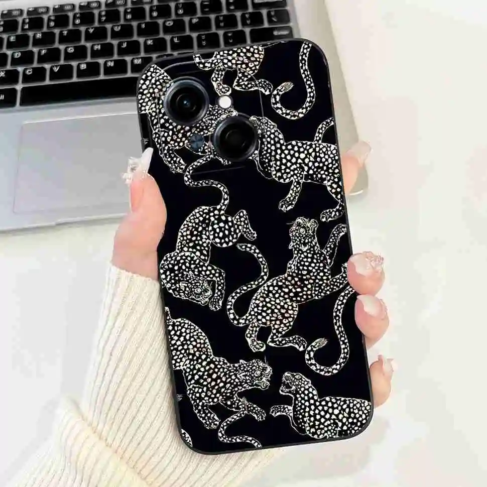 Black Butterfly Ultra-Thin Soft Silicone Case - 6.67 Back Cover