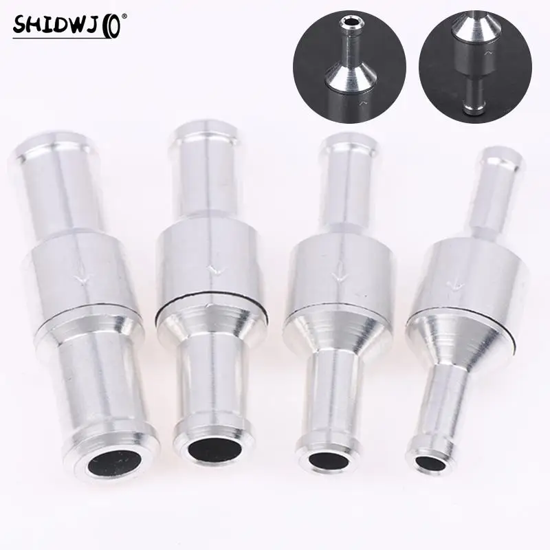 1pcs Fuel Non Return Check Valve Petrol Diesel For Car Automobile Oil Water Pumps 6-12mm Aluminium Alloy One Way Check Valve check valve