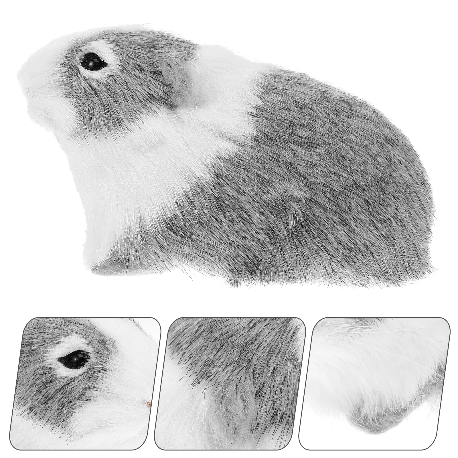 

Guinea Pig Stuffed Animal Plush Animal Doll Realistic Hamster Figurine Educational Guinea Pig Model Party Favors Goodie