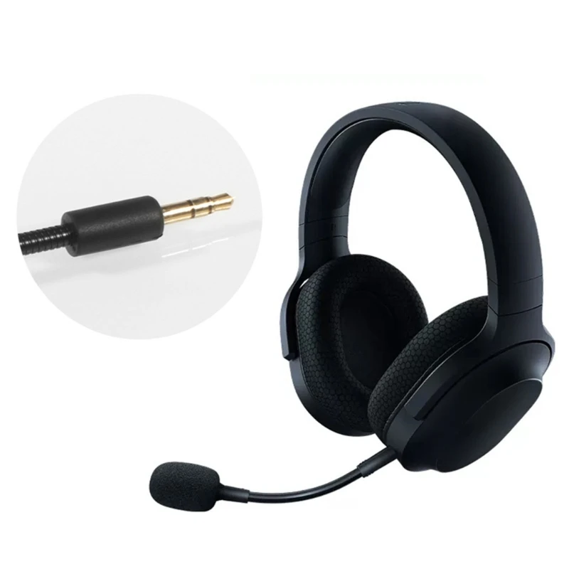 Wired Vocal Microphone Replacement Gaming Mics 3.5mm for razer Barracuda X Headphone