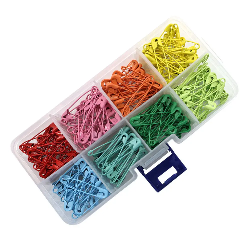 240Pcs 안전핀 다채로운 미니 사이즈 DIY 공예용 안전핀 재봉 보석 제작 액세서리 안전핀