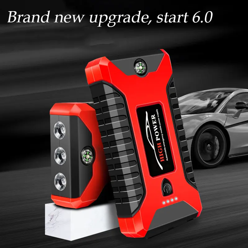 Car Battery Jump Starter 20000mAh 600A 12V Output Portable Emergency Starter Power Bank For Car Booster Starting Device
