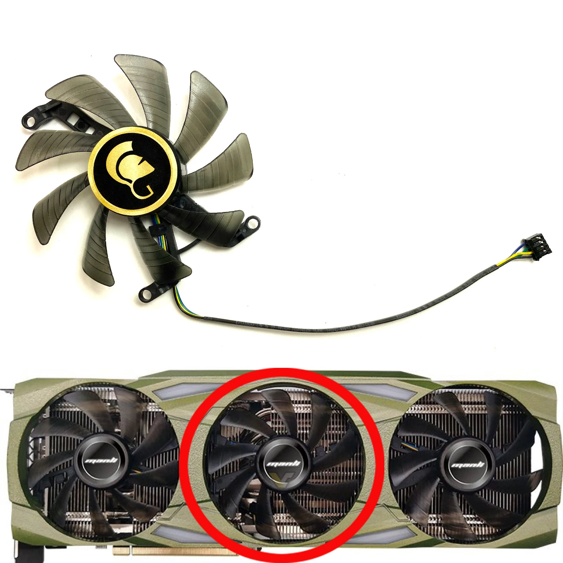 グラフィックボード・グラボ・ビデオカード Manli GeForce RTX4070Ti Manli Geforce rtx4070ti用グラフィックカード,12GB,交換用,新品