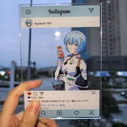 Anime EVA Ayanami Rei Asuka Kawaii Action Figures Acrylic Stand Desk Decor and Collectible Gifts (A)