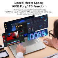 Ninkear S14 PC Portable 14" 2.2K IPS AMD Ryzen 5 7535HS 16GB LPDDR5X 1TB SSD WiFi 6 BT5.3 1kg Ultra Léger Charge Rapide PD65W Empreinte Digitale Type-C Windows 11 5