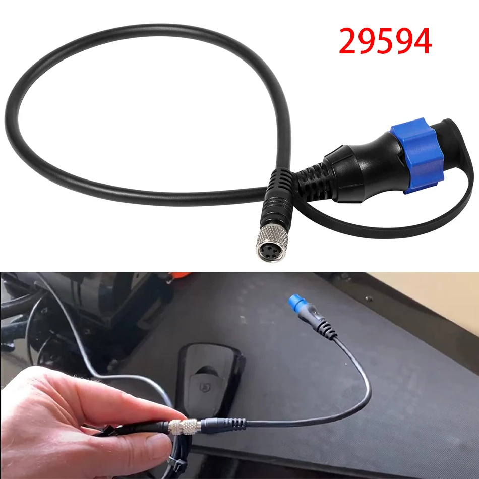 MKR-US2-10 Universal Sonar 2 Adaptor Cable Fit for Lowrance Fish Finder Works on US2 Sonar Transducer , Minn Kota Trolling Motor