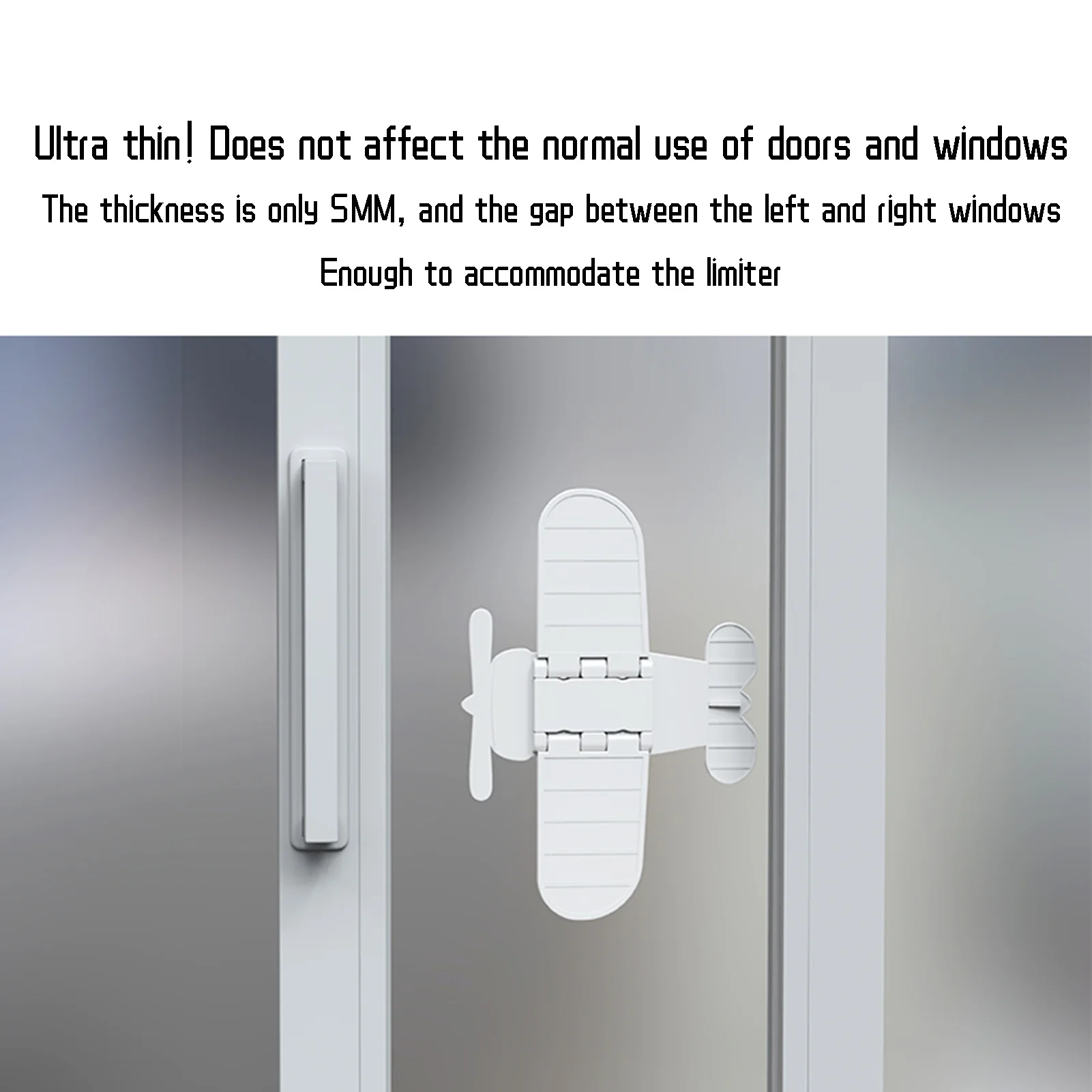 Sliding Door Locks Window Anti-pinch Hand Child Protective Glass Door Safety Lock Punch Free Retainer Sliding Lock Home Tools