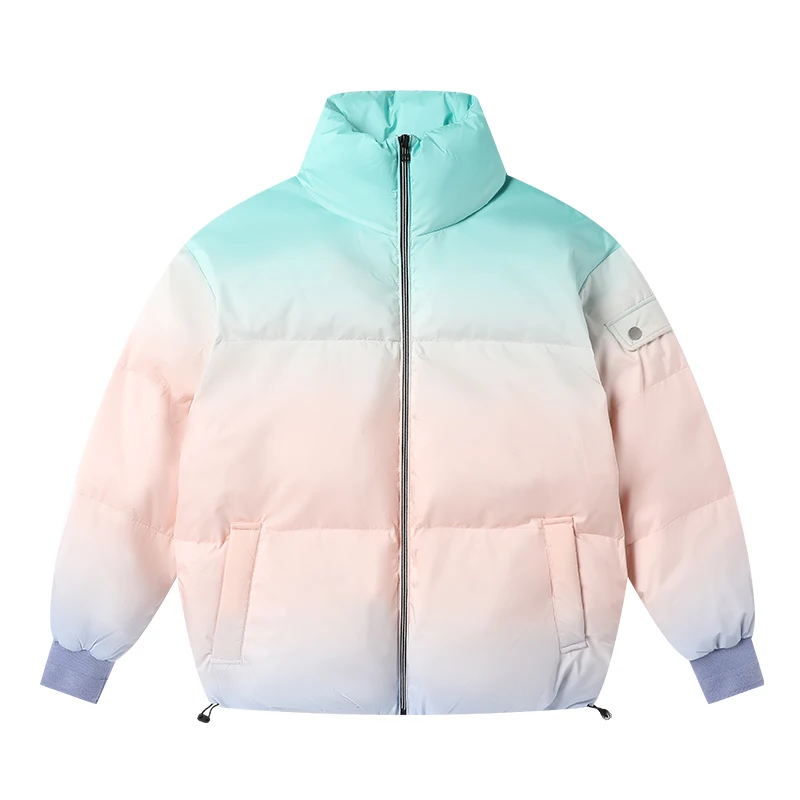 

Nice Winter Pop Men Solid Color White Duck Down Jacket Parkas Men Stand Collar Warm Thick Jacket Male Fashion Casual Parka Coat