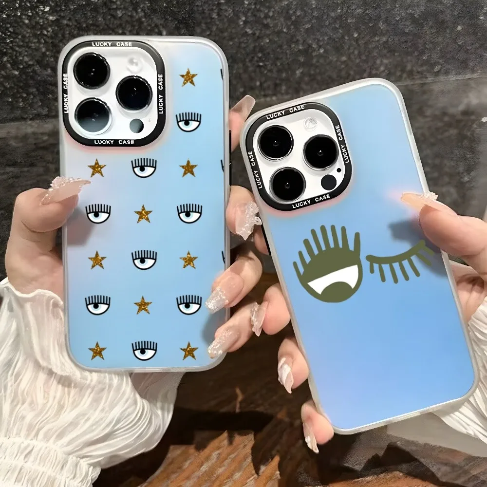 Custodia Per Telefono B-Blue E-Evil E-Eyes Per Iphone 8 11 12 13 14 15 Pro Max Mini Plus Cover