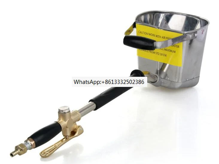 

Russia Spain Mortar Sprayer Wall Mortar Gun Stucco shovel Hopper Ladle Cement Spray Gun Air Stucco sprayer Plaster Hopper Gun