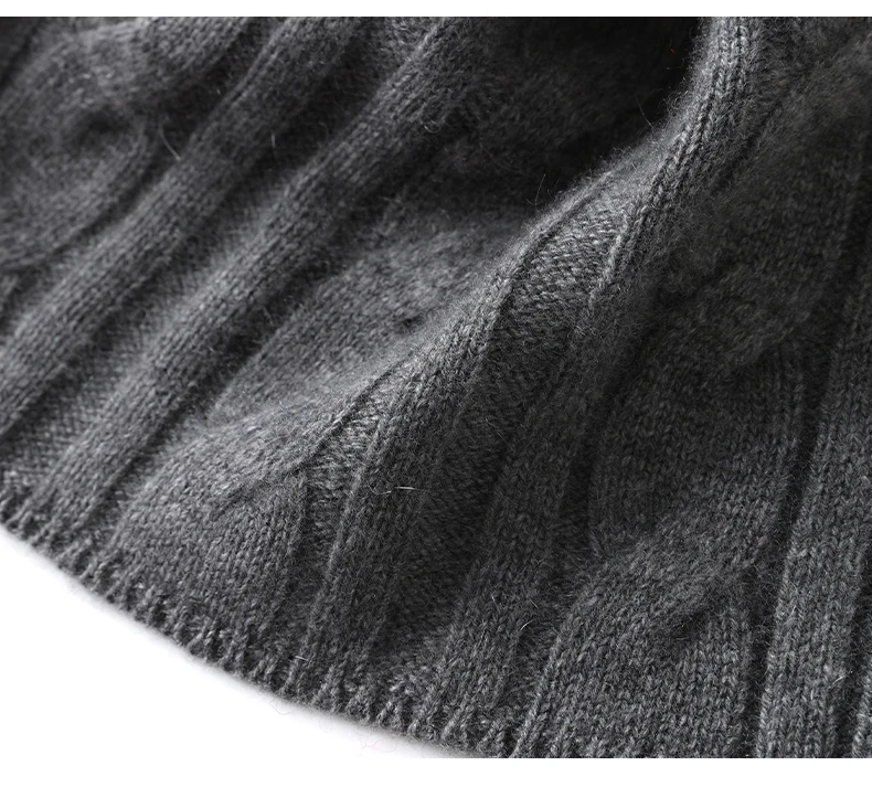 Herbst Winter Romantischer Damenschal aus 100 % Kaschmir, modischer geflochtener, kältebeständiger Halswärmer, gekreuzter, geschichteter, warmer Halstuch – Detail 20