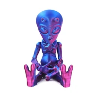 3D alien ornament with movable joints, creative Halloween, Christmas gifts, handmade holiday decorations 2