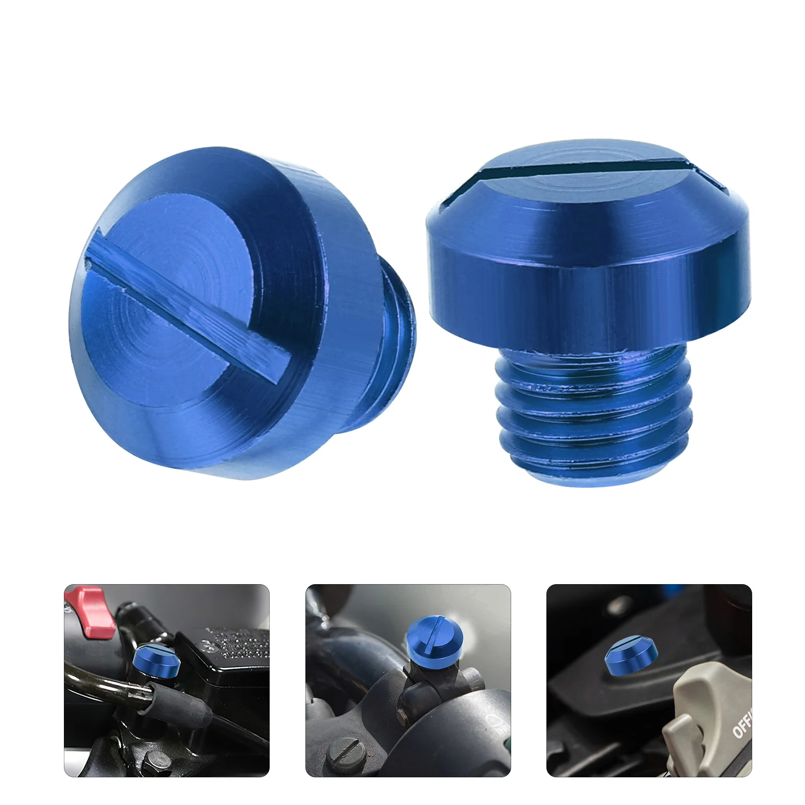

2pcs Mirror Screw Motorcycle Mirror Blanking Plug Rear View Mirror Hole Plug