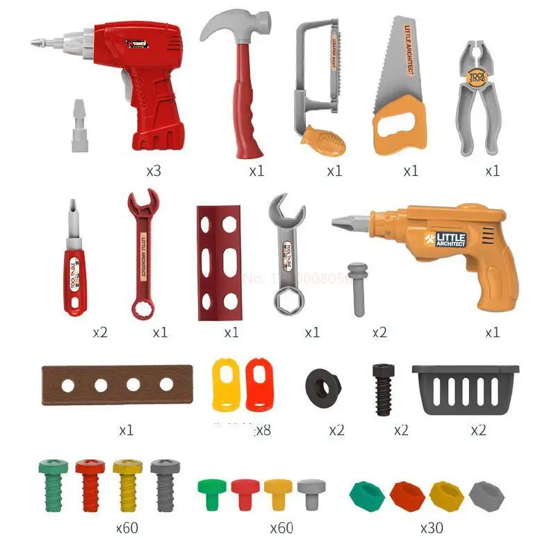 Simulation Repair Toolbox Kids Electric Drill Pretend Play Toys
