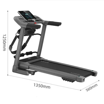 Tapis roulant pieghevole multifunzionale silenzioso per uso domestico Fitness aerobico con test della frequenza cardiaca e schermo a LED Tipo di guida elettrica