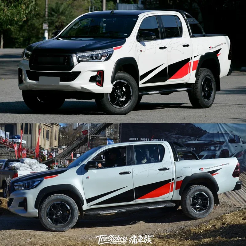 

car sticker FOR Toyota Hilux pickup body decoration modified decal Hilux personalized custom body Decal sports film accessories