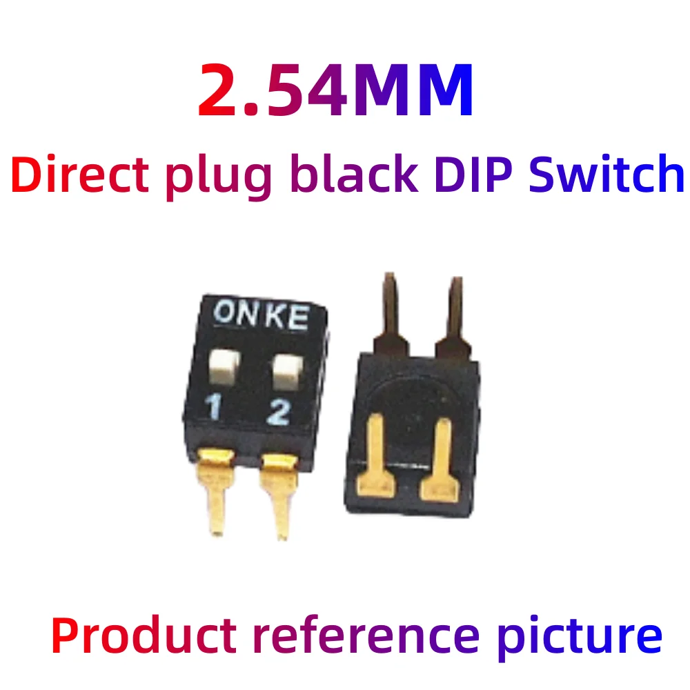 10 pz/lotto modulo interruttore a scorrimento 1 2 3 4 5 6 7 8 9 10 12 PIN 2.54MM rosso/blu posizione modo SMD/DIP Snap/Dial/Pitch dip Switch