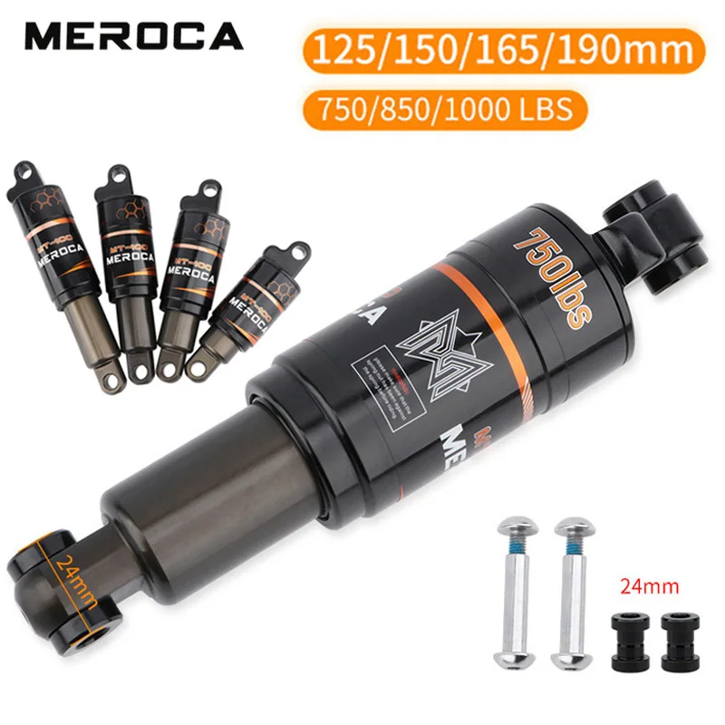 Ammortizzatore Posteriore MEROCA Per MTB Misure 125/150/165/190mm - Foto 3