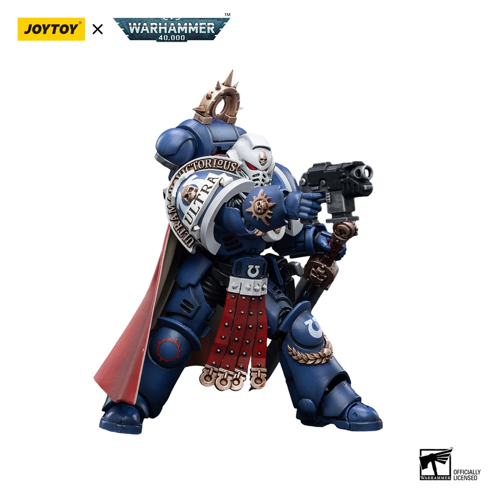 JOYTOY 118 Warhammer 40,000 Figura De Acción Ultramarines Teniente Con Power Fist Collection Modelo 4 Pulgadas