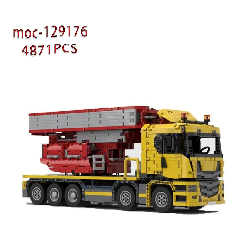 MOC-129176 자동 잠금 빌딩 블록, 4871 부품, 빌딩 모델, 생일 선물 장난..