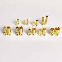 ขั้วต่อแบบหัวกลมทองคำขนาด 2.0 มม. 3.0 มม. 3.5 มม. 4.0 มม. 5.5 มม. 6.0 มม. หลายขนาด สำหรับเชื่อมต่อแบตเตอรี่ RC, ESC และมอเตอร์ 6