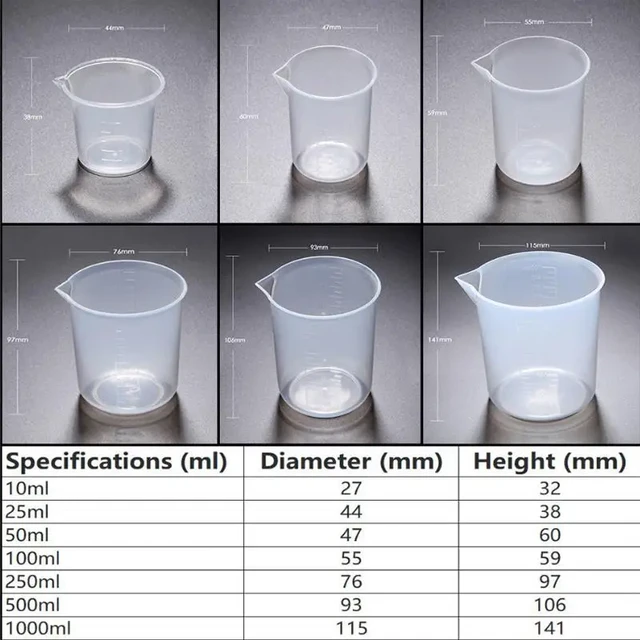 Transparent Plastic Graduated Measuring Cup  Dry Measuring Cups Liquid -  Plastic - Aliexpress