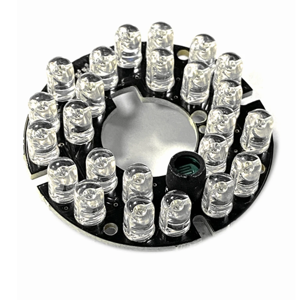 90 degrees CCTV Accessories infrared light 24 Grain IR LED board for Surveillance cameras night vision diameter 44mm