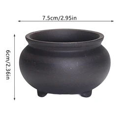 Elegant Ceramic Planter: Round Indoor/Outdoor Flower Pot with Drainage (Style 17)