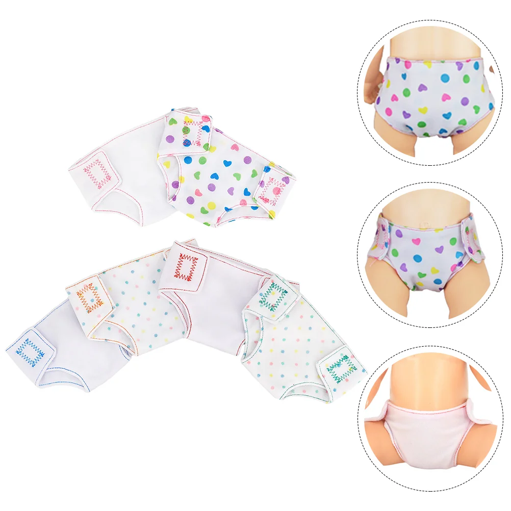 

Baby Doll Diapers Mini Underwear Changing Pants Baby Doll Nappies Dollhouse Accessories Girls Pretend Play Toys