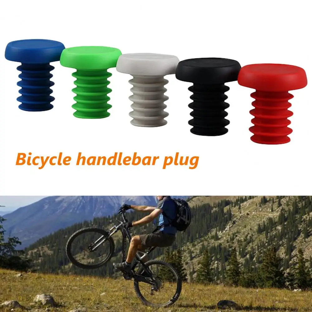 Easy Installation Handlebar End Plugs Bright Color Protective Practical Lightweight Bright Color Handlebar End Plugs bicycle accessories,bike handlebar plugs