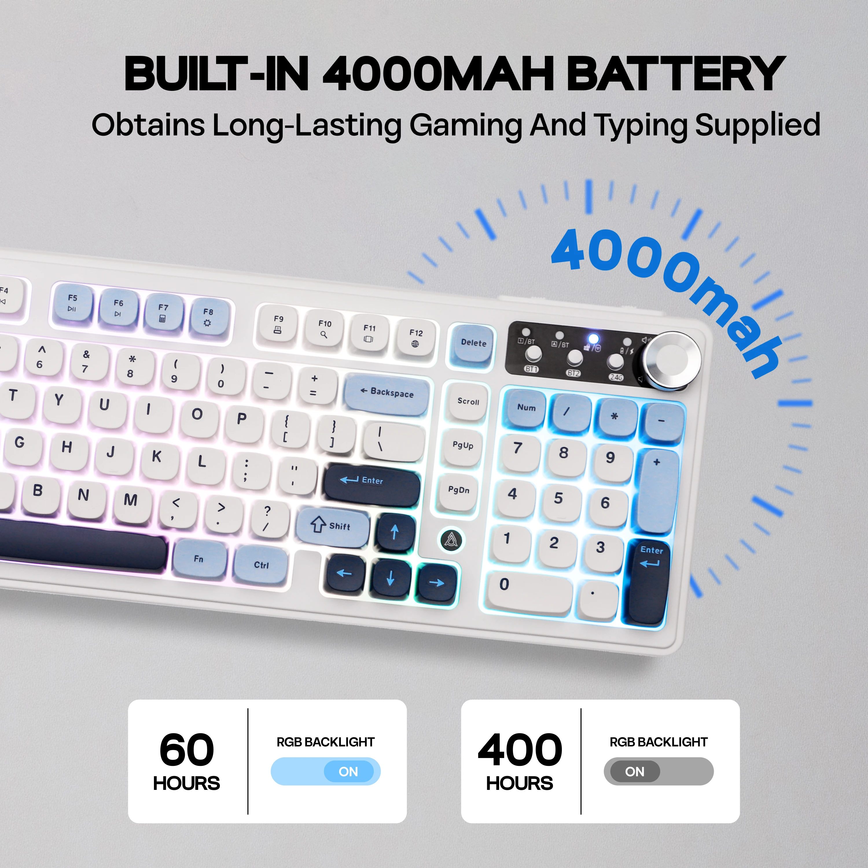 AJAZZ AF98 PLUS 97 Compact Layout Wired/BT5.0/2.4GHz Wireless