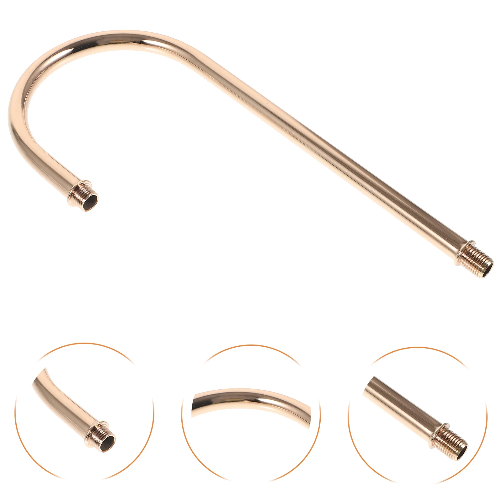 

Threaded Lamp Pipe Wall Lighting Fixture Stem Curved Lamp Down Rod for Table Lamp Repair