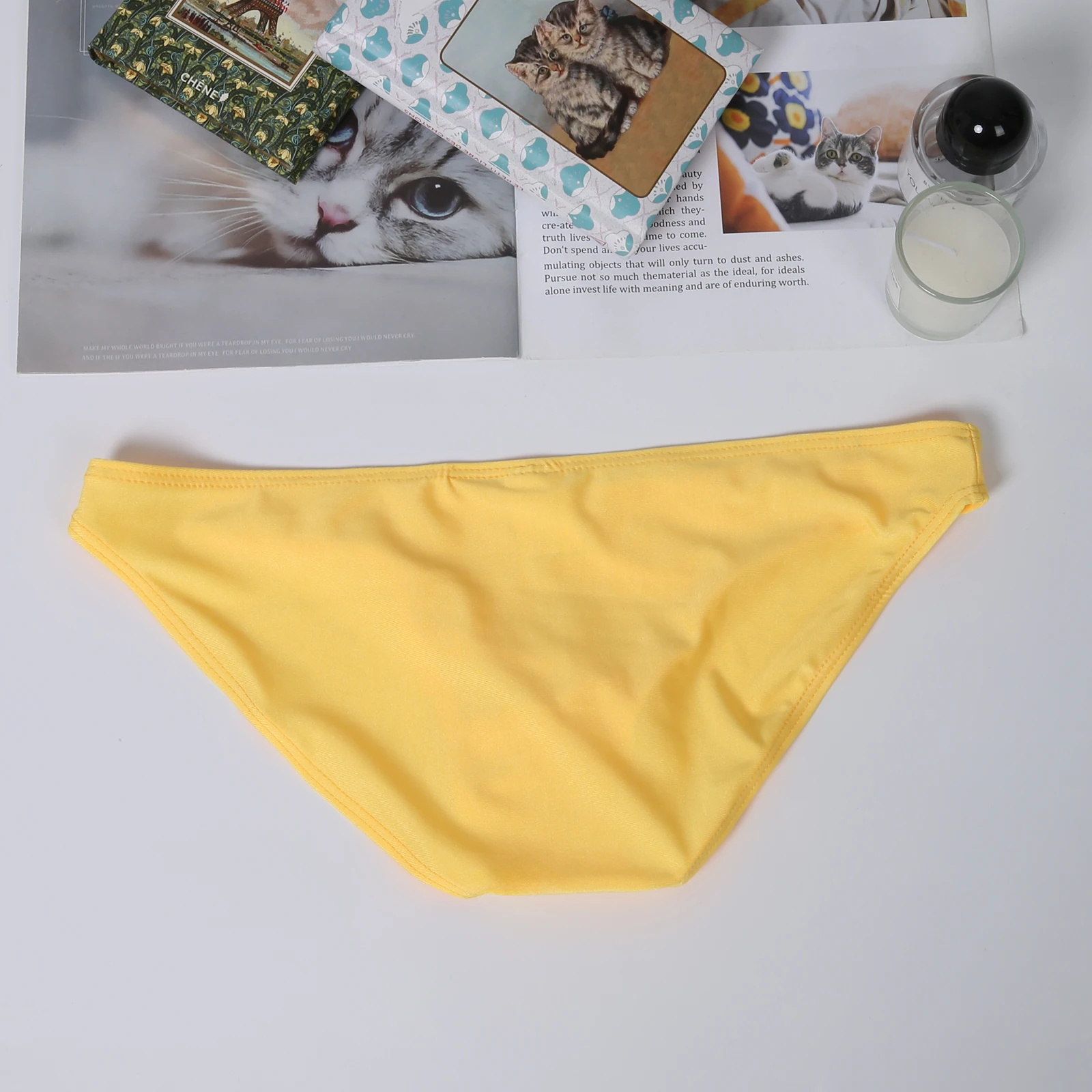 4er-Pack Unterwäsche für Herren, sexy Herren-Slips, Bikini-Slips mit Bulge-Pouch, Mini-Unterhosen, Lingerie – Detail 2