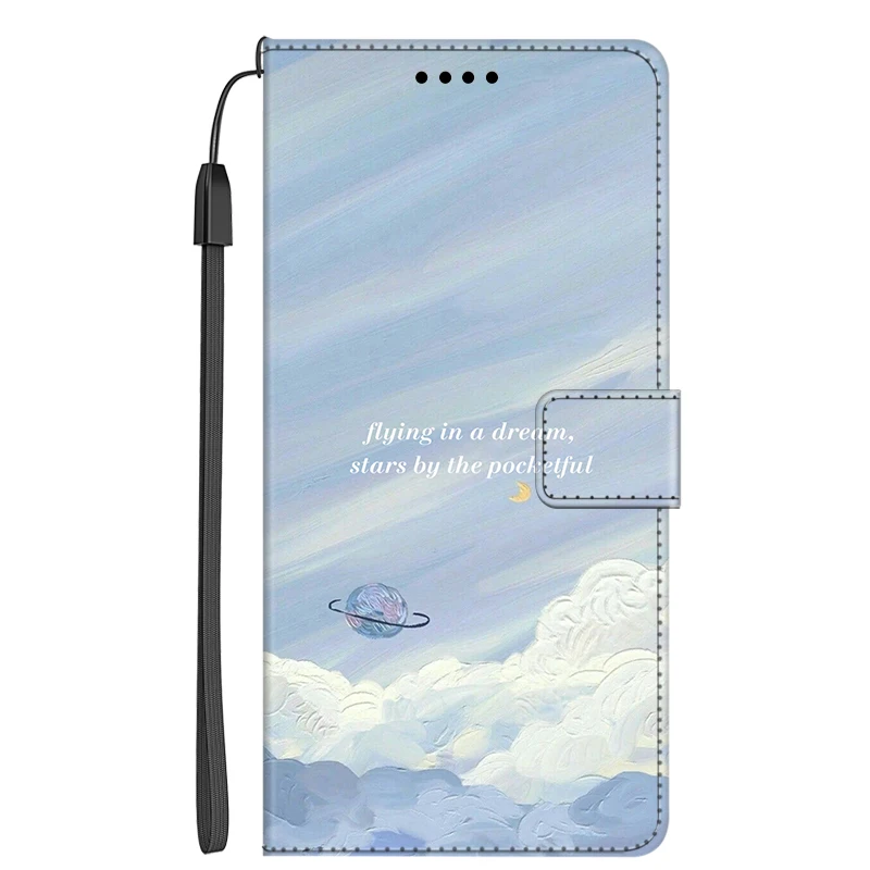 Leather Cases For Motoroal MOTO G PURE Wallet Elegant Flip Book Cover For Moto G60S Phone Bags Card Sleeve Holder Hand Strap