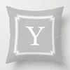Nordic fall home decor autumn throw pillow case sofa Cushion cover velvet modern 45x45cm 45*45 50x50 60x60cm 40x40 50*50 letter 5