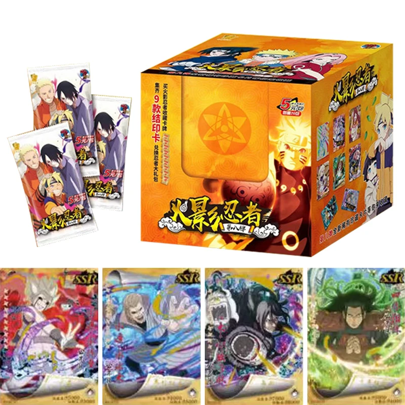 

Genuine Naruto Cards Collection Anime Series Peripheral Rare Limited SSR LR UR Flash Card TCG Board Game for Children Gifts Toys