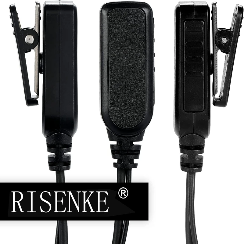 RISENKE-Walkie Talkie Earpiece for Motorola,Radio with PTT Mic Headset,RDM2070D,CLS1110,CLS1410,CP200,GP2000,XU1100,PRO1150,MU12