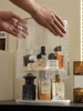 360° Rotating Perfume Storage Box Dust-proof Acrylic Organizer for Makeup Perfume Cosmetic Storage Rack Perfume Holder Shelf 6