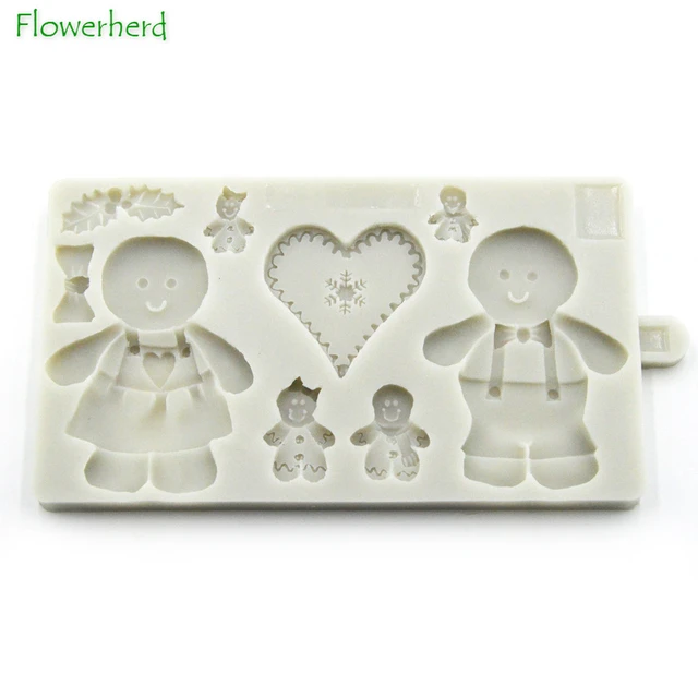 Christmas Baking Cake Gingerbread Man Gingerbread House Silicone Mold  Madeleine Fernand Snow Cookie Mold Baby Supplement - AliExpress