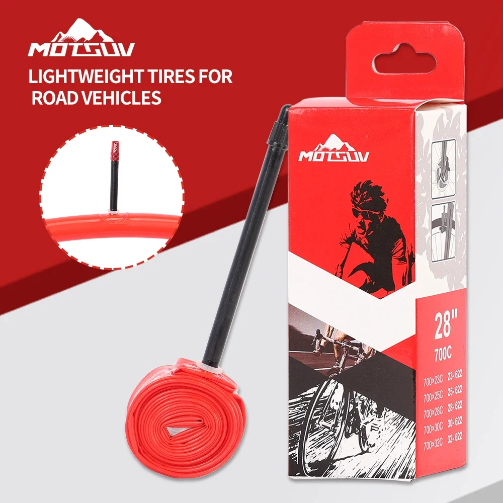 MOTSUV Ultralight TPU Road Bicycle Inner Tube with French Valve