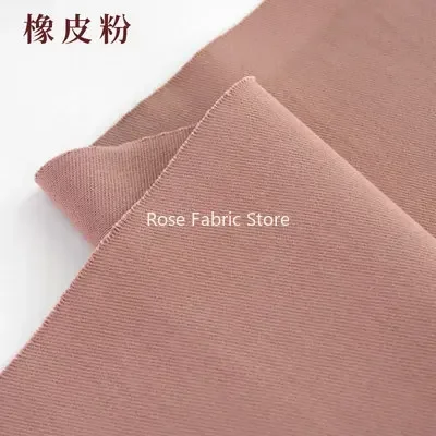 1 Meter Premium Cotton Twill Khaki Cloth Fabric - Carbon Brushed & Washed