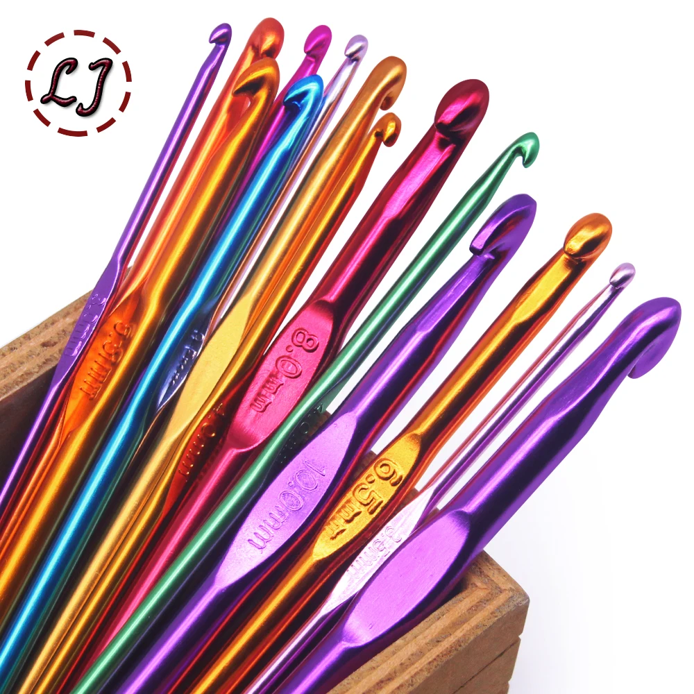 New Metal Knitting Needles Crochet Hooks Handmade DIY Hand Craft Yarn Hook Weave Sweater 3/4//5